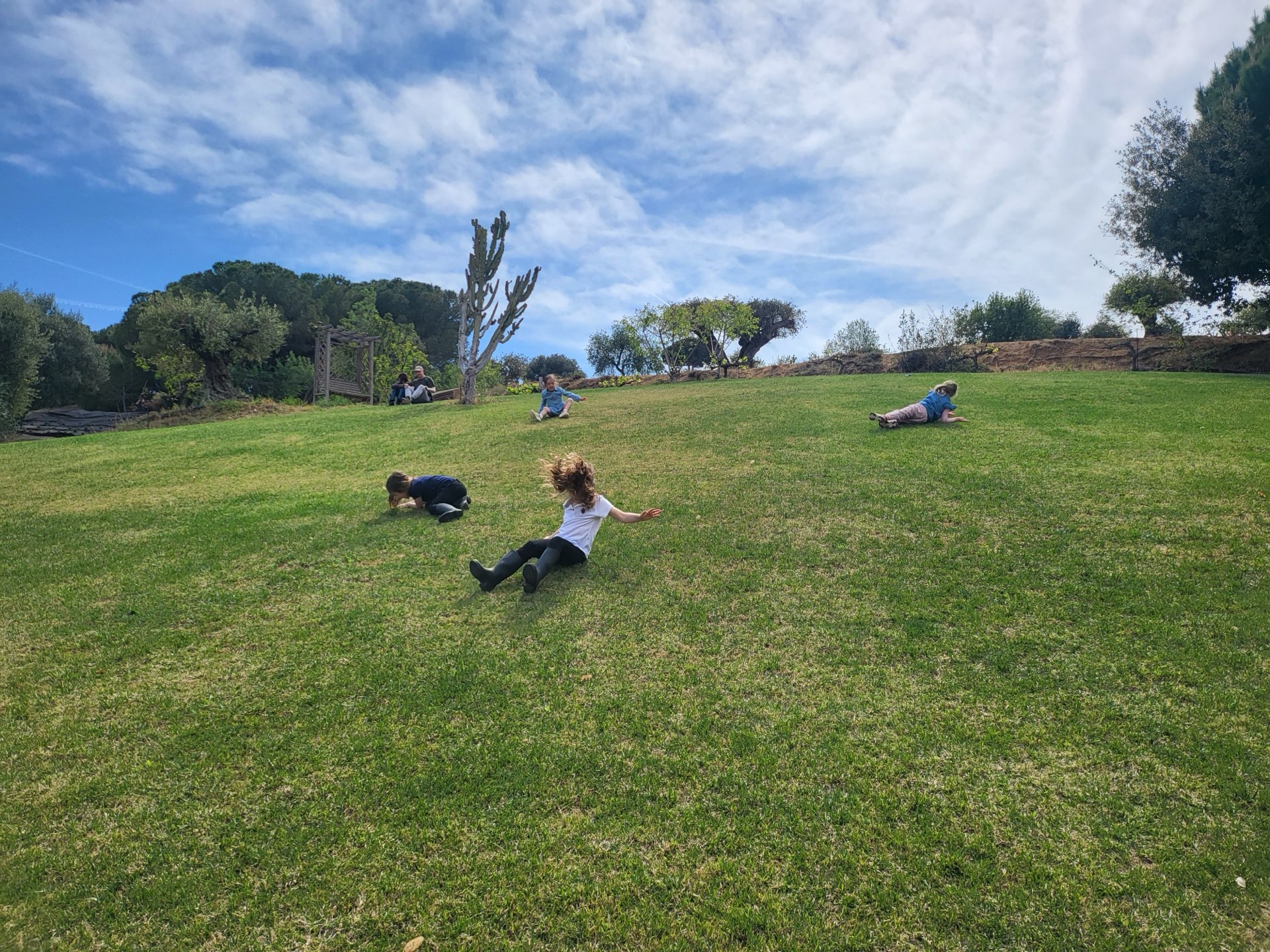 Kids enjoying clean outdoor air